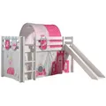 Produktbild: 58aufmkessel Hochbett, Weiß, Magenta, Holz, 90x200 cm, Kinder- & Jugendzimmer, Kindermöbel, Kinderbetten, Hochbetten