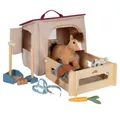 Produktbild: Small Foot Spielcenter Spielset Pferd mit Stall und Zubehör in der Tasche