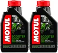 Produktbild: MOTUL SCOOTER EXPERT 2T Motoröl 2x1 Liter Roller Moped Mofa 2-Takt Öl API TC
