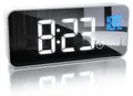 Produktbild: BEARWARE Wecker digital mit Netzteil & Akku, Reisewecker, LED Digitalwecker, Musikwecker mit Temperaturanzeige, 13 Songs & Klingeltöne, 2 Alarme, dimmbar, 2200 mAh
