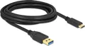 Produktbild: Delock SuperSpeed USB (USB 3.2 Gen 1) Kabel Typ-A zu USB Type-C 2m