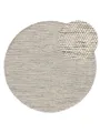 Produktbild: benuta Wollteppich Rocco, rund, Höhe: 5 mm, Wolle, handgewebt, Uni, Natural Living, Wohnzimmer