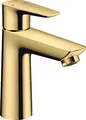 Produktbild: hansgrohe Wasserhahn Talis E (Armatur mit Auslauf Höhe 110 mm), Einhebel-Waschtischmischer ohne Ablaufgarnitur, Polished Gold Optik