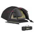Produktbild: Outsunny Campingzelt für 2 Personen leicht, stabil wasserdicht UV 50+ Tunnelzelt mit Vordach Seitentür&Fenster, Bodenplane Familienzelt mit 3000mm Wassersäule Zelt für Camping Reise Trekking Garten