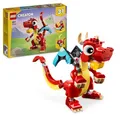 Produktbild: LEGO Creator 3in1 Roter Drache, Spielzeug mit 3 Tierfiguren inkl. Roter Drache, Fisch und Phönix, Tiere-Set für Kinder, Geschenk für Jungs und Mädchen ab 6 Jahren 31145