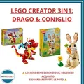 Produktbild: Set LEGO Schöpfer 3 IN 1 Dragon Rot E Kaninchen Umwandelbar - Box Ruiniert