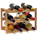 Produktbild: Relaxdays Weinregal klein Walnuss Braun