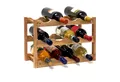 Produktbild: relaxdays Weinregal klein Walnuss