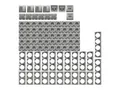 Produktbild: DELPHI Steckdosen Schalter Silber Grau Unterputz KomplettSet 94-teilig I Mit 50x