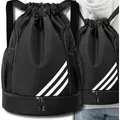 Produktbild: Schwarzer Sportrucksack für das Gymnastiktraining mit Kordelzug