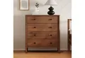 Produktbild: IDIMEX Kommode APOANA, Schlafzimmer Kommode mit Schubladen aus Massivholz Kastanien Finish