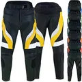 Produktbild: German Wear, Herren Motorradhose Motorrad Biker Racing Lederhose Gelb/Schwarz, Größe:54