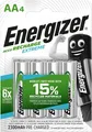 Produktbild: Energizer Mignon-Akku NiMH Extreme AA 2300mAh 4er Blister