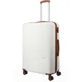 Produktbild: Travelite Reisekoffer Bali weiß / cognac, Hartschale, 4 Rollen, 96 Liter, 51 x 77 x 29cm