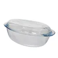 Produktbild: Pyrex Casserolle Kochgeschirr oval 33 x 20 x 13 cm transparente Glas