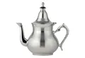 Produktbild: Marrakesch Orient & Mediterran Interior Teekanne Marokkanische Deko Teekanne aus Messing Kanne Nadima Silber 750ml, (1-St), Handarbeit