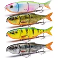 Produktbild: Paradox Fishing Ghost Glider Hecht-Wobbler Set I 4 Stück 13,5cm 21g I Mehrteiliger Swimbait langsam sinkend I Hechtköder mit VMC-Drillingen & Gummiflosse