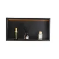 Produktbild: VEVOR Wandnische Duschnische Duschregal mit LED-Streifen 10,16x33,02x63,5cm