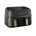 Produktbild: Philips NA352/00 Dual Basket Fritteuse 2750W Schwarz Kupfer