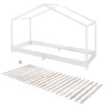 Produktbild: Roba Hausbett, Weiß, Holzwerkstoff, 90x200 cm, Kinder- & Jugendzimmer, Kindermöbel, Kinderbetten, Hausbetten