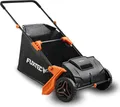 Produktbild: FUXTEC Laubsammler mit 530mm Arbeitsbreite, 0-40mm Arbeitstiefe, einem ca. 100L großen Graßfangkorb und 6,5 Kg Nettogewicht