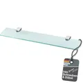 Produktbild: bonsport Glasregal Wandregal für Badezimmer Klarglas - Glas Regal aus 6 mm Sicherheitsglas 60cm - Glasablage Glasregalboden Badablage
