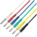 Produktbild: Adam Hall K3BVV0015SET Klinke Audio Anschlusskabel [6x Klinkenstecker 6.3mm (stereo) - 6x Klinkenstecker 6.3mm (stereo)] 0.15m