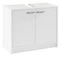Produktbild: Badmöbel Waschbeckenunterschrank Badezimmerschrank Unterschrank Weiß 2 Türen