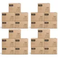 Produktbild: BURI Archivkarton Aktenkarton 20er Set für 5 große A4 Ordner, stabiler Archivbox aus Wellpappe mit Steckdeckel, stapelbar bis 30 kg, mit Griffen ...