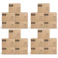 Produktbild: BURI Archivkarton Aktenkarton 20er Set für 5 große A4 Ordner, stabiler Archivbox aus Wellpappe mit Steckdeckel, stapelbar bis 30 kg, mit Griffen & Beschriftungsfeld für Büro Lager Zuhause