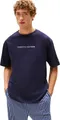 Produktbild: Tommy Hilfiger Herren T-Shirt Kurzarm Logo mit Rundhalsausschnitt, Blau (Desert Sky), S