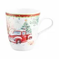 Produktbild: Seltmann Weiden Becher mit Henkel Kaffeebecher Tee Tasse Weihnachtsauto 400 ml
