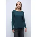 Produktbild: STREET ONE Langarmshirt im soften Baumwoll-Mix blau 36 EU