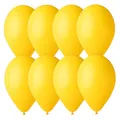 Produktbild: 8 Luftballons gelb, 23-25 cm / 10 inch
