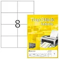 Produktbild: TOPSTICK 8716 Universal Etiketten 100 Blatt A4 105x74mm 800 Etiketten