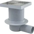 Produktbild: Alcadrain - Bodenablauf 150×150/50 Mm Mit Einem Waagrechten Abgang, Edelstahl Rost, Geruchsverschluss Mit Sperrwasser