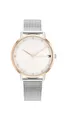 Produktbild: Tommy Hilfiger Analog Quarzuhr für Damen mit Silbernes Edelstahl-Mesh-Gliederarmband - 1782666
