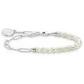 Produktbild: THOMAS SABO Charm-Armband mit Perlen und Coin, mit Süßwasserzuchtperle silberfarben 17