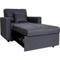 Produktbild: MCW Schlafsessel L90 Dunkelgrau Stoff/Textil