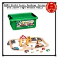 Produktbild: BRIO World Cargo Railway Deluxe Set 33097 54tlg Holzeisenbahn