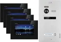 Produktbild: Balter EVO Video-Türsprechanlage für Einfamilienhaus mit 4x 7 Zoll Monitor Silber Schwarz