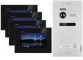 Produktbild: Video Türsprechanlage für 1 Familienhaus, 4x Monitore, Balter EVO Schwarz