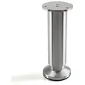 Produktbild: SO-TECH® Möbelfuß ALPHA, belastbar bis 250 kg, höhenverstellbar bis 15 mm, (1-St), Höhe 150 mm, Aluminium gebürstet silberfarben Ø 3.8 cm x 15 cm