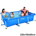 Produktbild: INTEX Family Swimming Pool Frame Rechteck Schwimmbecken Planschbecken