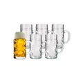 Produktbild: Stölzle Lausitz ISAR Bierkrug Bierseidel Bier Henkel Glaskrug 0,5 l 6er Set