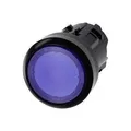 Produktbild: Siemens Drucktaster Betätiger flach, Frontring Kunststoff Blau SIRIUS ACT 3SU1001-0AB50-0AA0 1 St. (3SU1001-0AB50-0AA0)