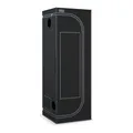 Produktbild: NovaGrove Growzelt 60x60x180cm, Growbox mit 1680D robuster & wasserdichter Außenschicht, hochreflektierender Aluminium-Innenbeschichtung, Grow Tent mit großem Sichtfenster & Bodenwanne, A06 (Schwarz)