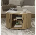 Produktbild: Vicco Couchtisch Selva, Eiche, 80 x 80 cm mit Schiebtür (1-St)