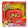 Produktbild: Mattel Games UNO Extreme, UNO Kartenspiel für die Familie, mit Kartenwerfer, Reisespiel oder Spiel für Erwachsene, für 2-10 Spieler, ab 7 Jahren, GXY75