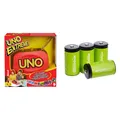 Produktbild: Mattel Games UNO Extreme!, Uno Kartenspiel für die Familie, mit Kartenwerfer, Pe